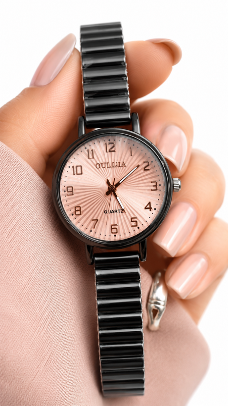 ساعت زنانه بند کرکره ای اولجیا